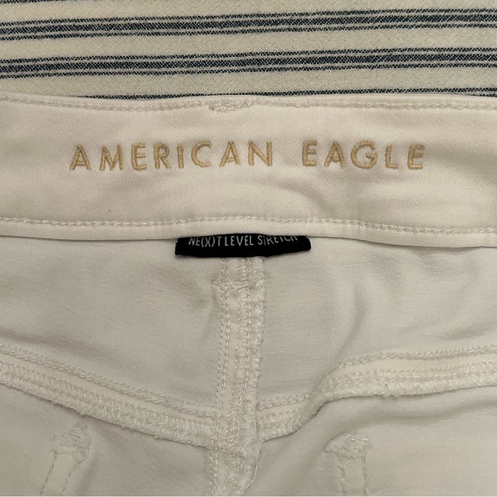 American Eagle Ne(x)t Level Stretch Hi-Rise Jegging‎ White 14 Long - Picture 3 of 9